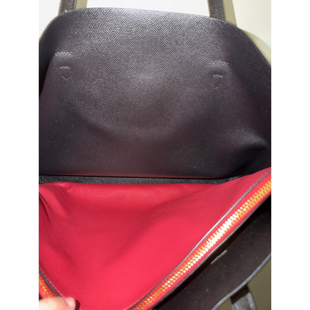 Coach Tote Bag Signature Canvas Dark Brown Black E2140-1665 - Picture 8 of 11